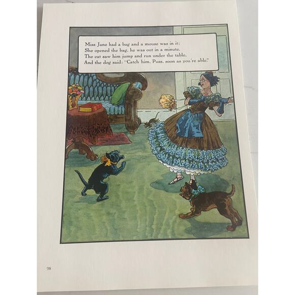 Miss Jane had a bag, Little Jack Horner, Frederick Richardson, Illustration - Picture 1 of 2